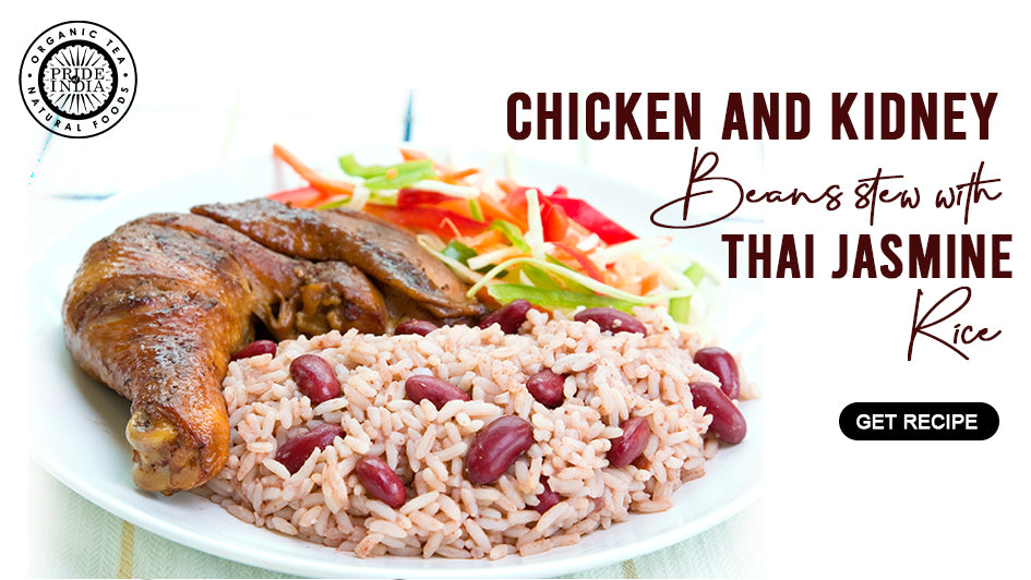 Spicy Chicken & Kidney Bean Stew with Thai Jasmine Rice