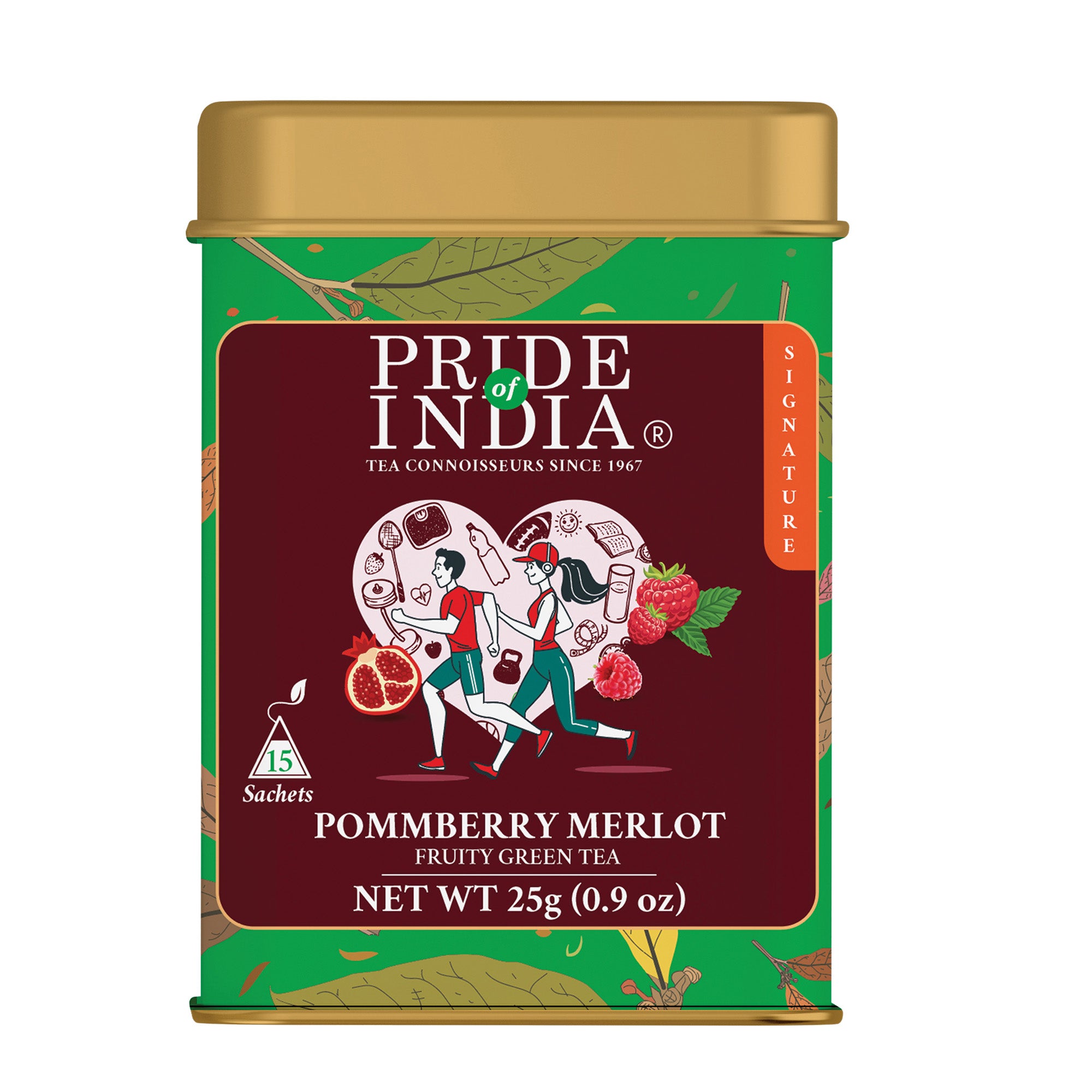 PommBerry Merlot - Fruity Green Tea Bags - Pride Of India