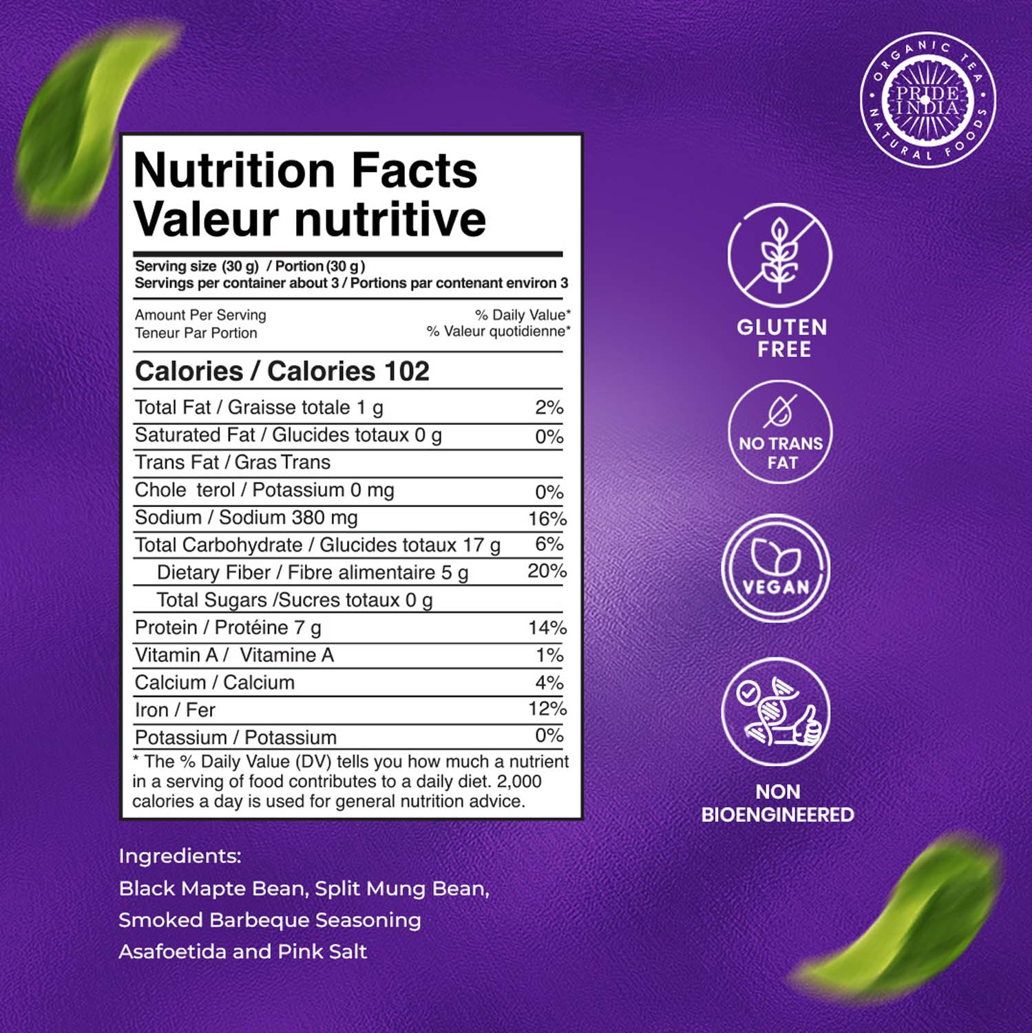 Bean Bites Smokin’ BBQ Lentil Crisp - Pride Of India