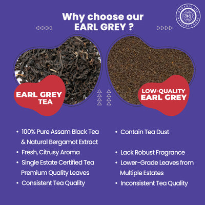 Earl Grey - Bergamot Black Tea Bags - Pride Of India