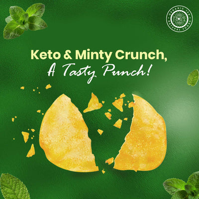 Bean Bites | Minty Crunch Lentil Crisp 3.53 oz (100 g) | Round Crunchy Crisps - Pride Of India