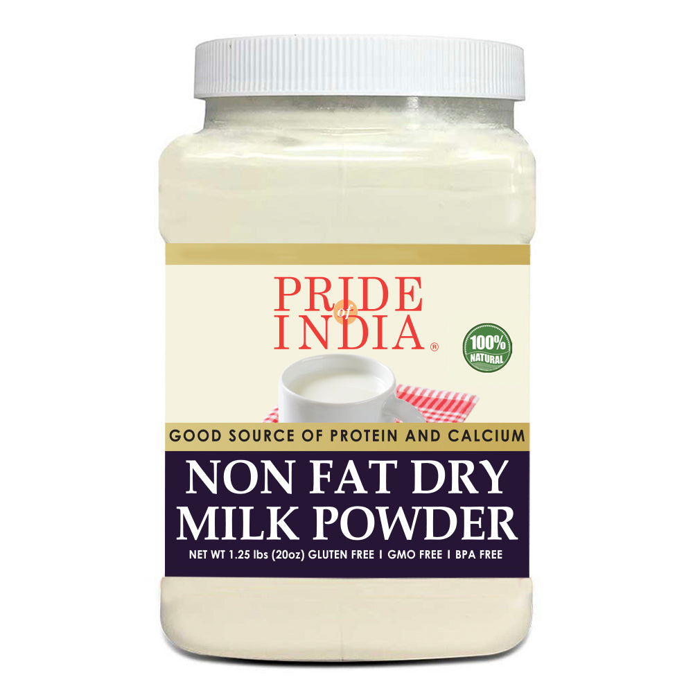 Nonfat Dry Milk Powder - Protein &amp; Calcium Rich - 1.25 lbs (20oz) Jar