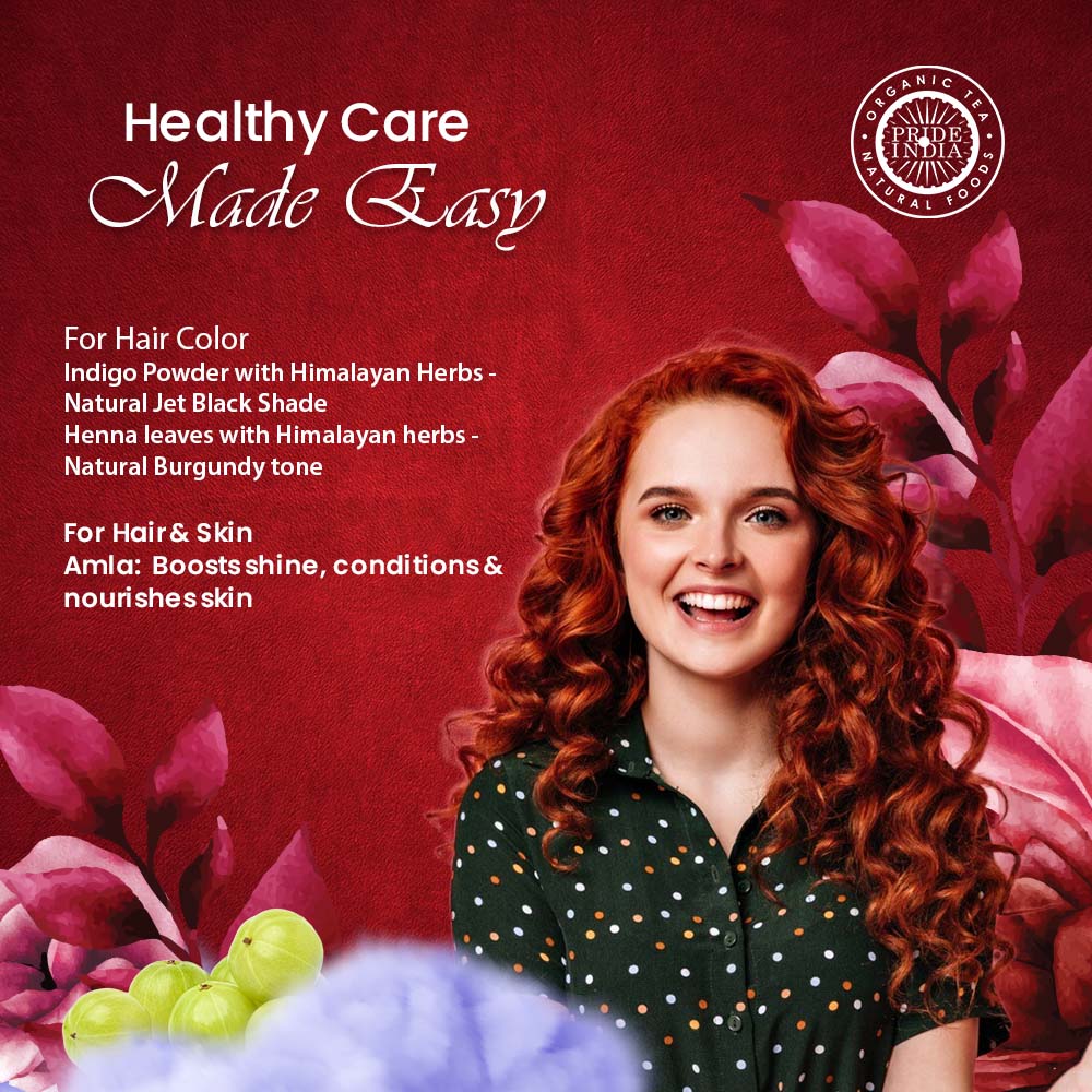 Herbal Hair Color & Care Combo - Pride Of India